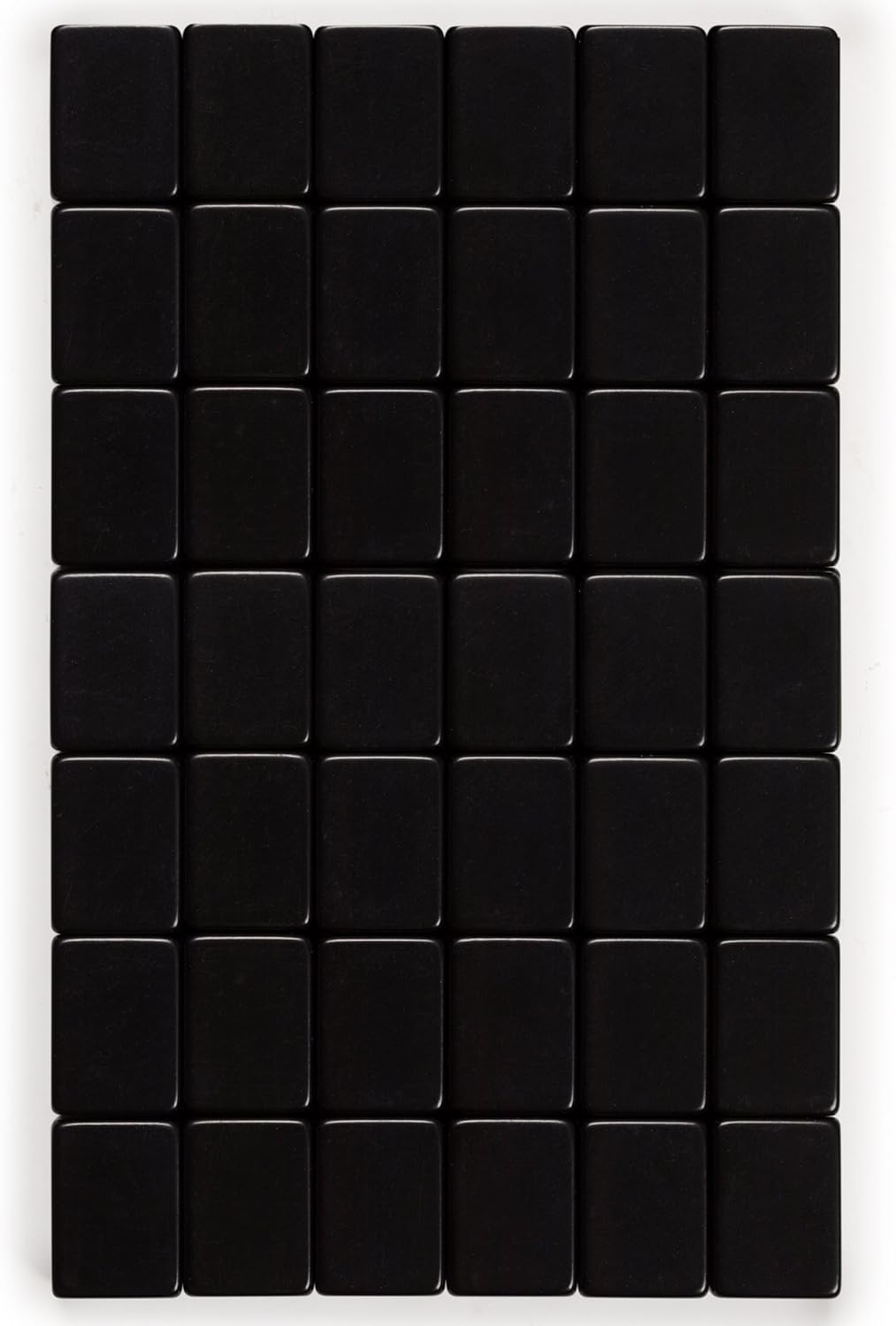 Yellow Mountain Imports Japanese Riichi Mahjong Set - Black Standard Size Tiles and Vinyl Case - with East Wind Tile, Set of Betting Sticks, & Dice Pack of 2
