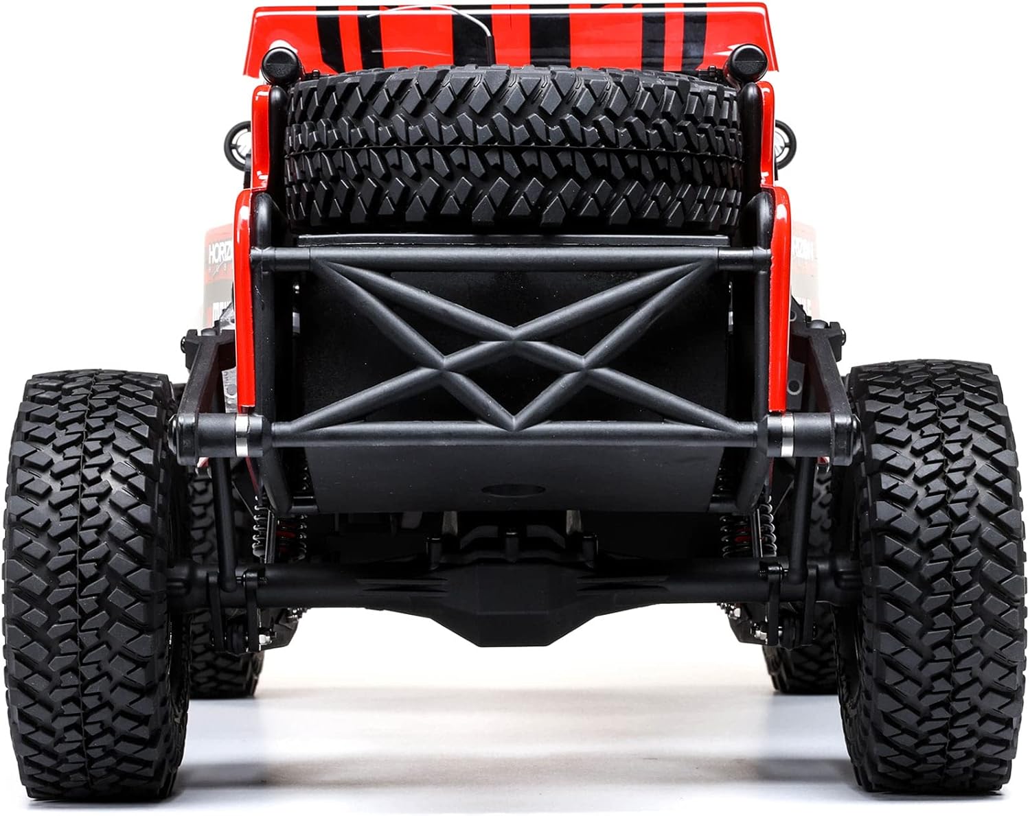 Losi RC Truck 1/10 Hammer Rey U4 4 Wheel Drive Rock Racer Brushless RTR Battery and Charger Not Included with Smart and AVC Red LOS03030T1