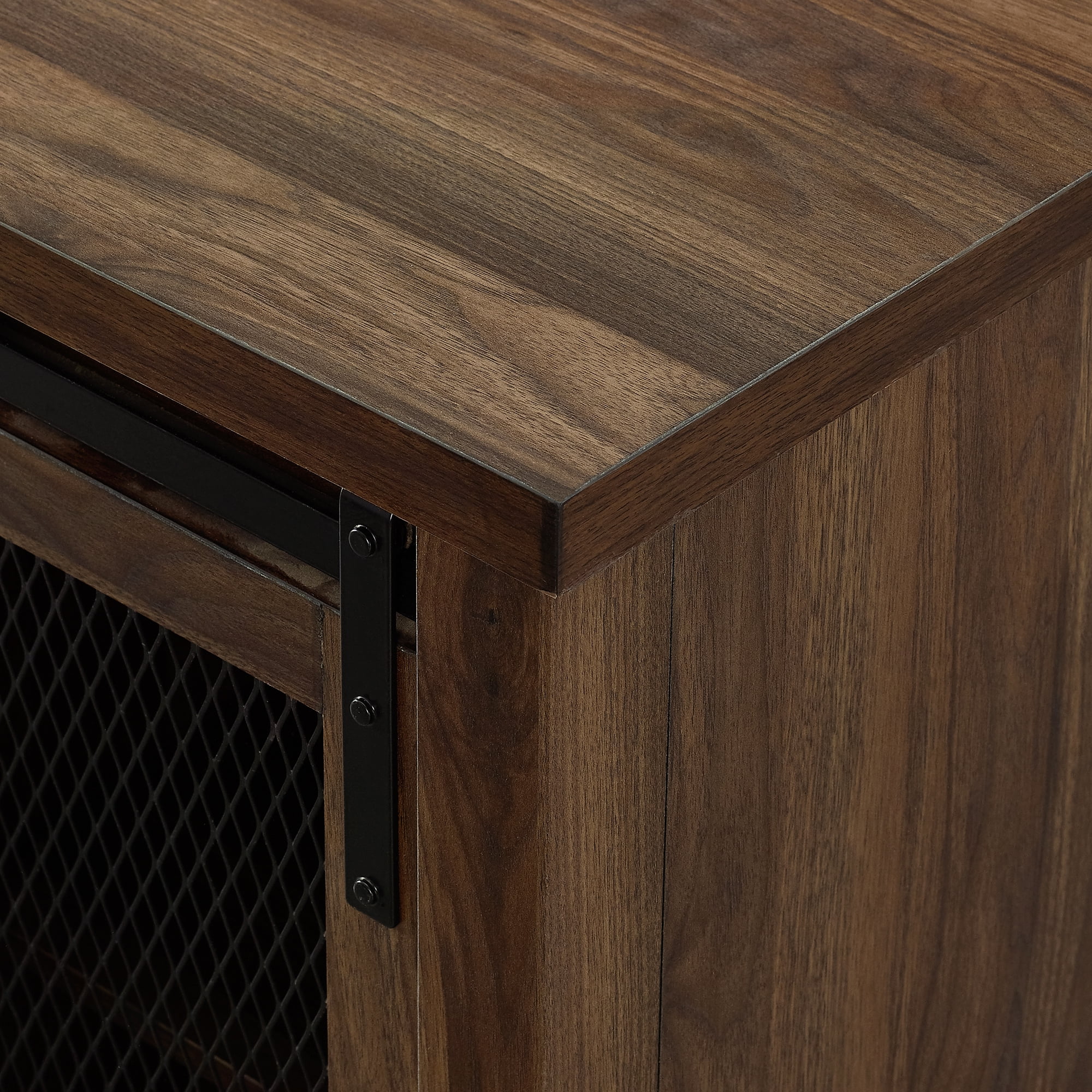 Manor Park Fireplace TV Stand for TVs up to 55", Dark Walnut