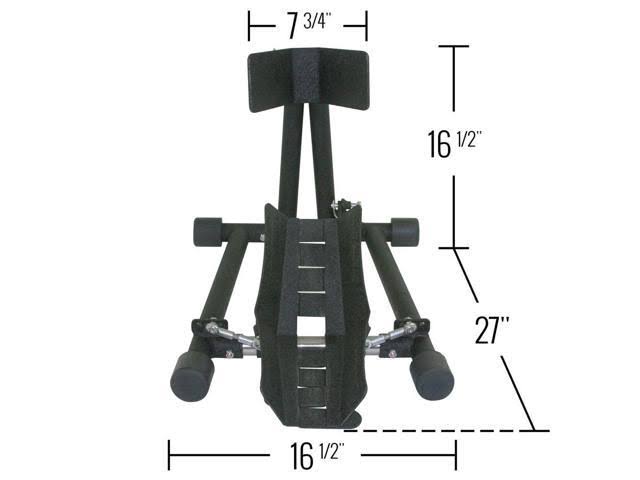 Baxley Trailer Adjustable Self-Locking Motorcycle Trailer Wheel Chock