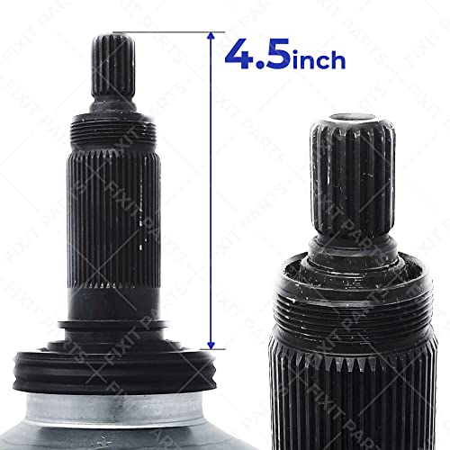 UPGRADED FIXIT PARTS W11393685 Gearcase and Slider W10734521 Kit for Whirlpool Kenmore Maytag Washers, Shaft 4.5 inches, Seal 3.5 inches