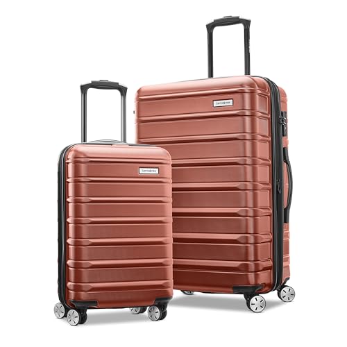 Samsonite Omni 2 Hardside Expandable Luggage with Spinner Wheels, 2-Piece Set (19/24), Lagoon Blue