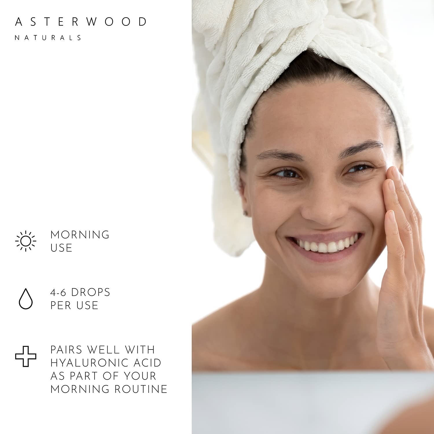 Asterwood Naturals Face Serum Vitamin C with Hyaluronic Acid, Anti Aging, Anti Wrinkle, Vitamin C Serum for Face Dark Spots, Eye Serum, Facial Skin Care Products, Classic Formula Pump Bottle (8 oz) Pack of 2