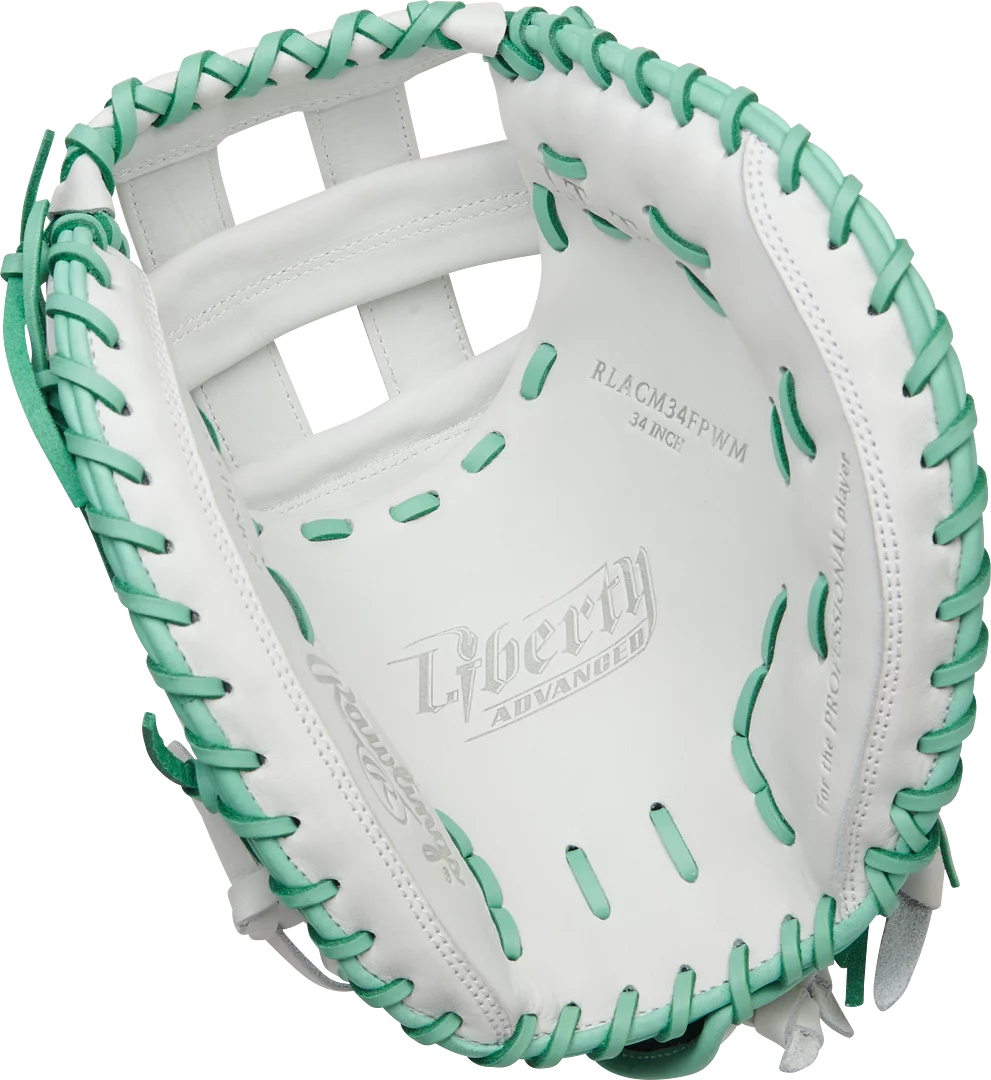 Rawlings 2022 Liberty Advanced Color Sync Series RLACM34FP 34" Fastpitch Catcher's Mitt White | Mint THROWS RIGHT