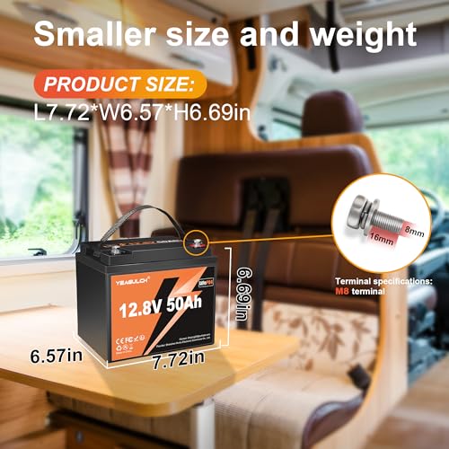 12V 300Ah LiFePO4 Lithium Battery, Built-in 200A BMS with 6000+ Deep Cycles Rechargeable 3840Wh Lithium Battery for RV Solar Marine Solar Panel Camping