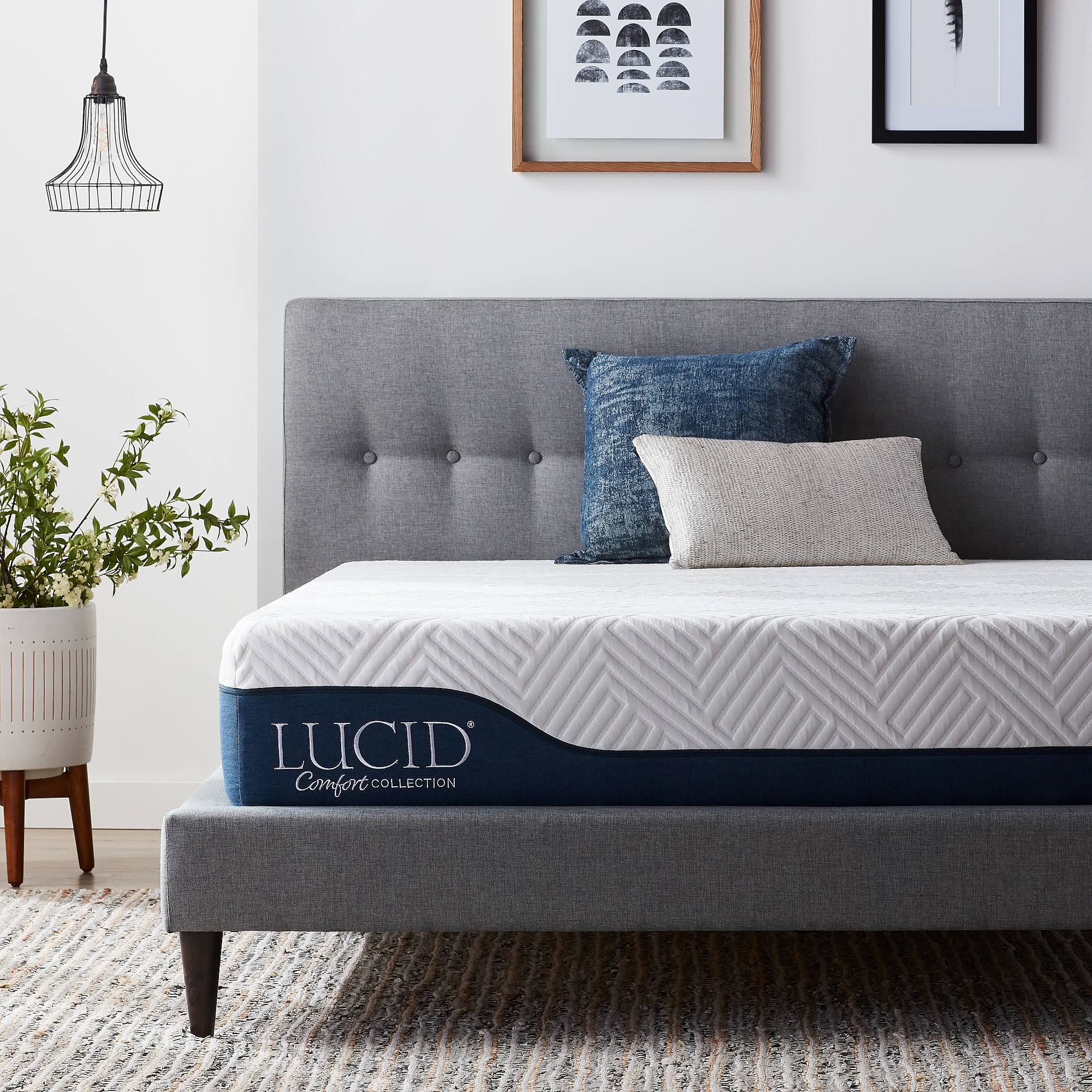 LUCID Comfort Collection 10x22 Gel Hybrid Full Mattress