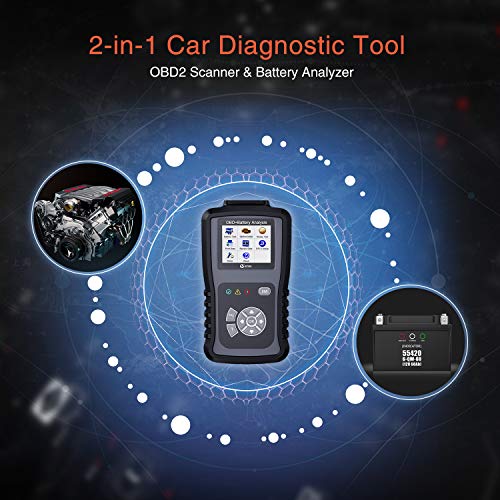 KZYEE KC601 Heavy Duty Scan Tool, Diesel Truck Diagnostic Scanner Transmission DPF Code Reader and Eraser with Live Data/ECU Info for J1587/J1708 J1939 Trucks