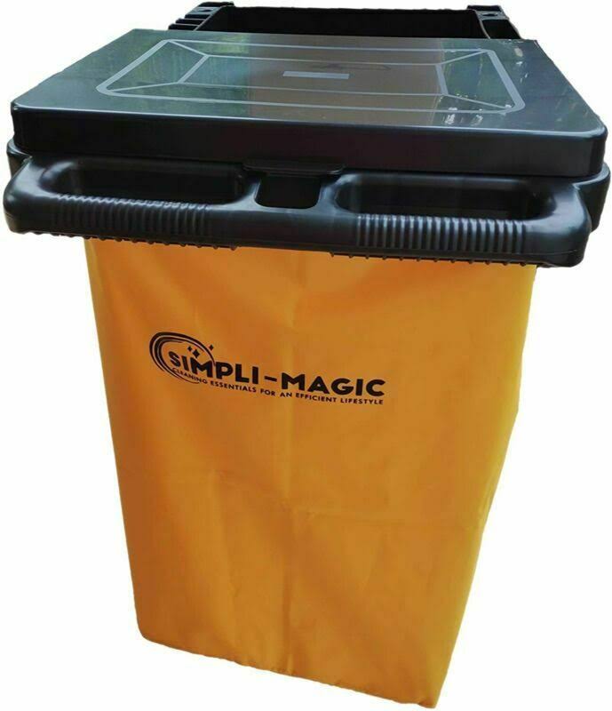 Simpli-magic 79191 Janitorial Cart, Commercial, Yellow/Grey