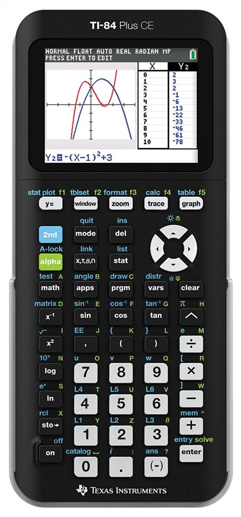 Texas Instruments Ti-84 Plus CE Graphing Calculator - Coral