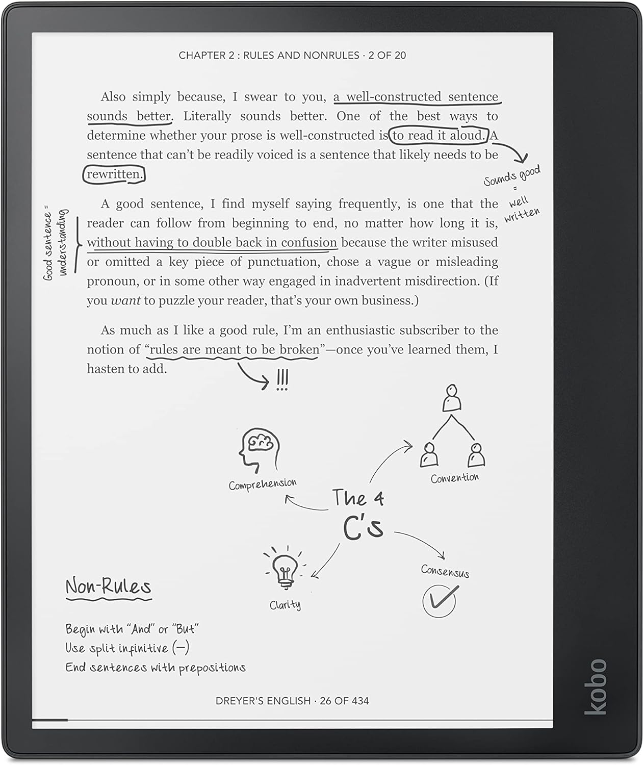 Kobo Elipsa Pack | eReader | 10.3” Glare Free Touchscreen | Mark Up eBooks | Pack Includes Kobo Elipsa, 1 Kobo Stylus & 1 SleepCover | Adjustable Brightness | Carta E Ink Technology | 32 GB of Storage