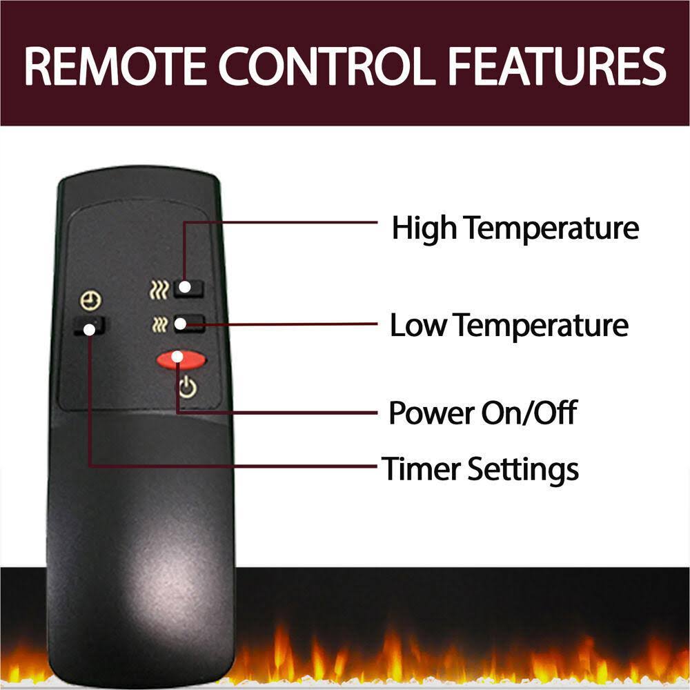 Cambridge Savona Mantel with Electronic Insert, Cherry Fireplace