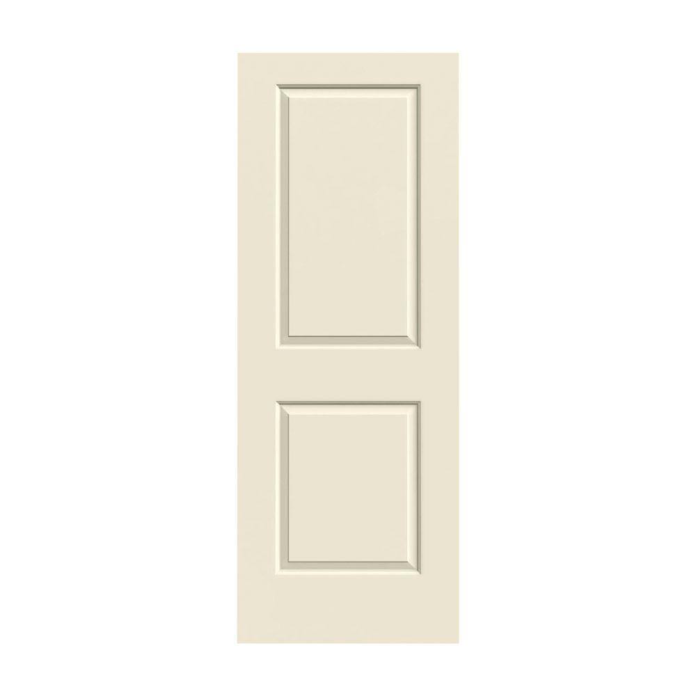 JELD-WEN 30 in. x 80 in. Cambridge Primed Smooth Solid Core Molded Composite MDF Interior Door Slab 223416