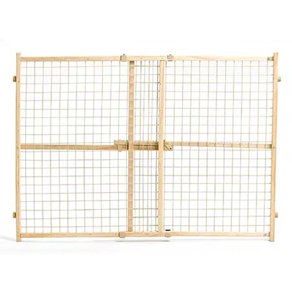 Midwest Wood/Wire Mesh Pet Gate, 44-in