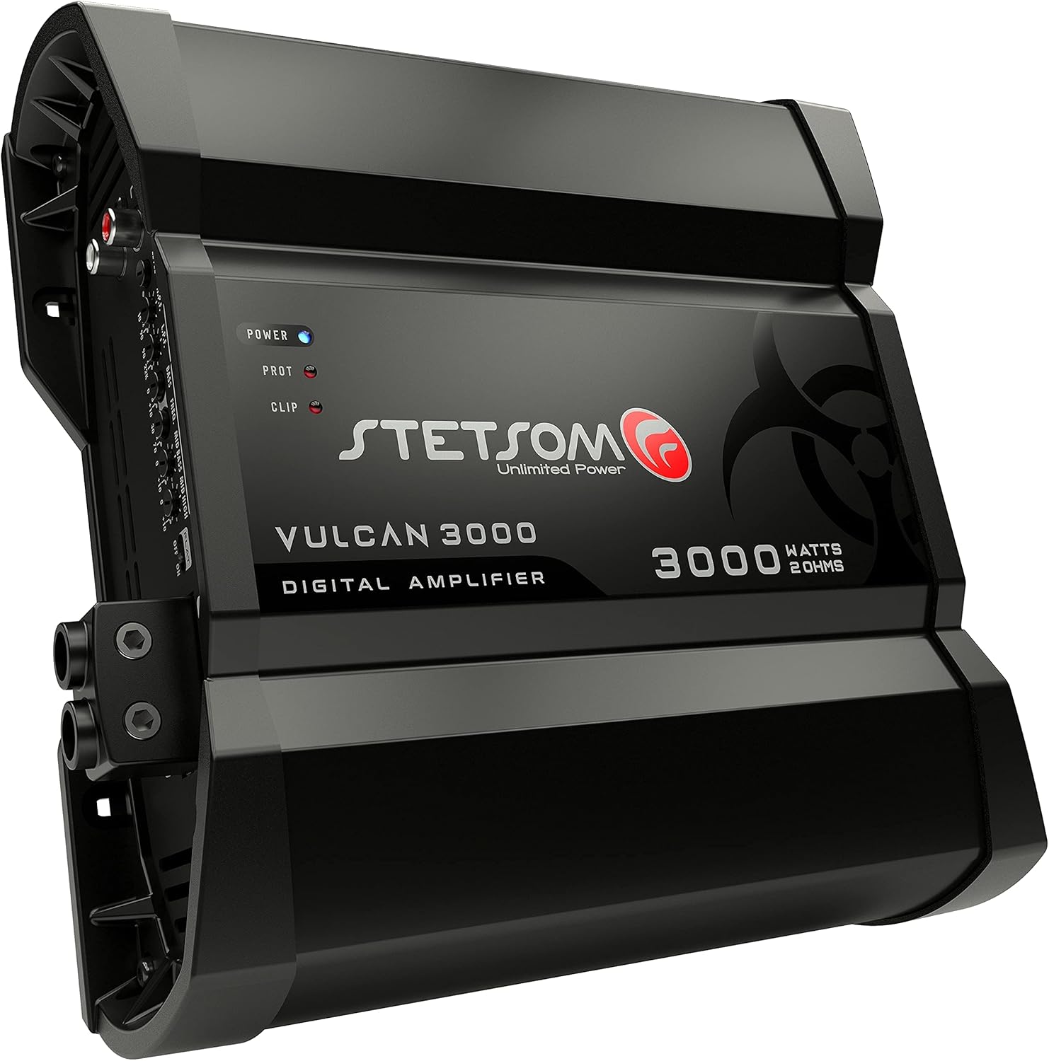 Stetsom Vulcan 3000 2 Ohms Mono Car Amplifier, 3000.1 3K Watts RMS, 2Ω Stable Car Audio, HD Sound Quality, Crossover & Bass Boost, Car Stereo Speaker Subwoofer MD, Smart Coolers