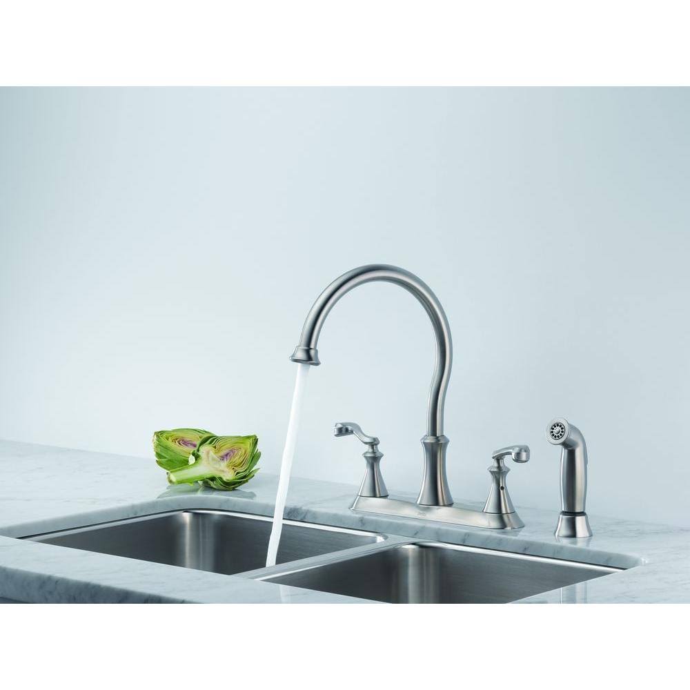 Delta 21925LF-SS Vessona 2-Handle Kitchen Faucet Stainless Steel