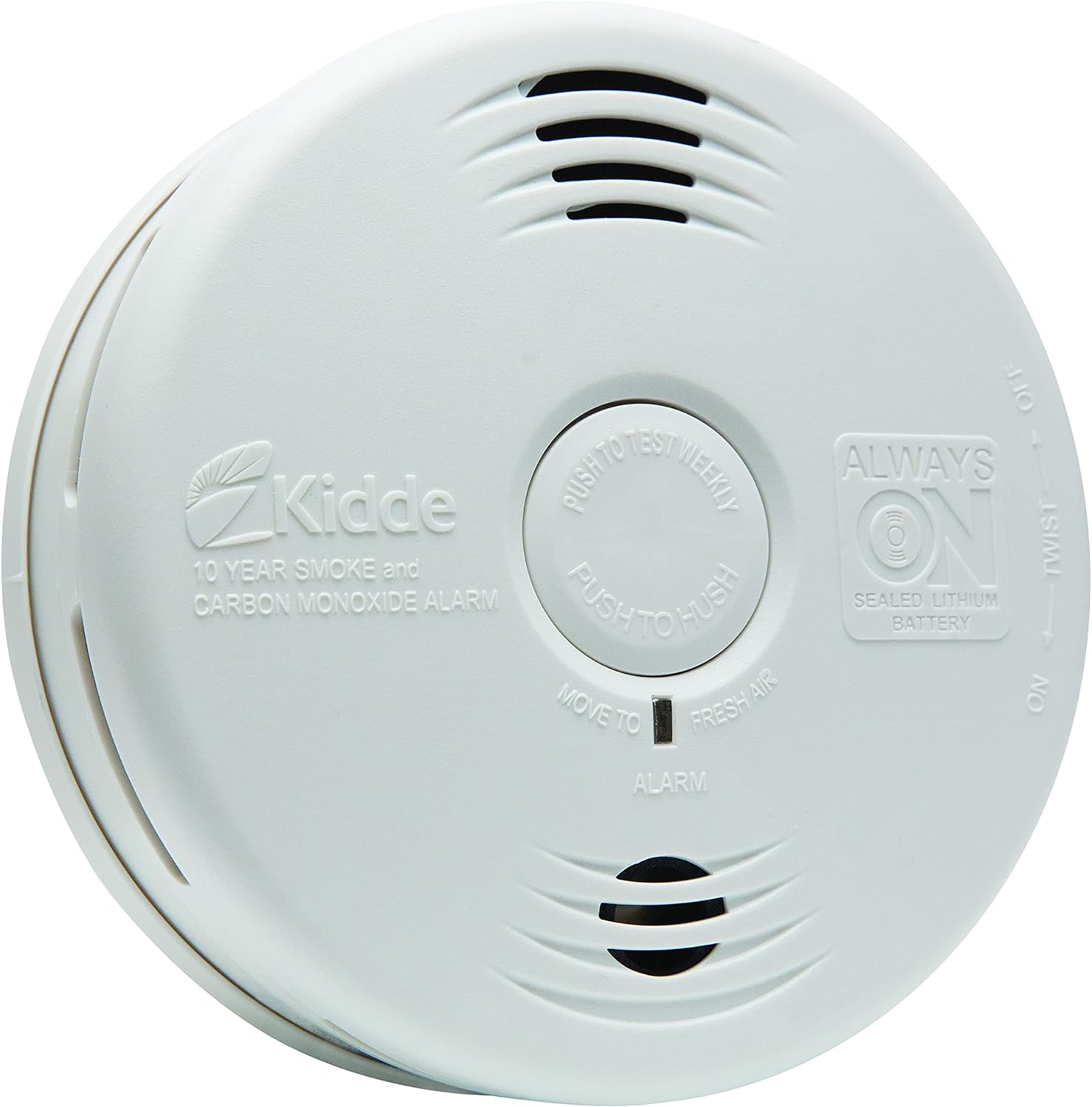 Kidde Smoke & Carbon Monoxide Detector, Lithium Battery Powered, Combination Smoke & CO Alarm with Voice Alert