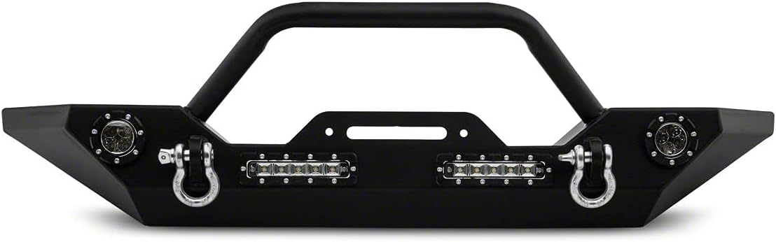 Barricade Trail Force HD Front Bumper with LED Lights Compatible with 18-22 Jeep Wrangler JL w/Factory Halogen Fog Lights