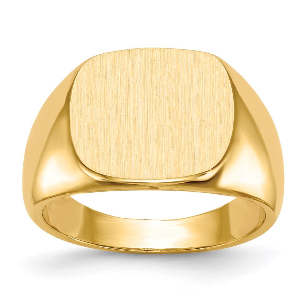 18k Yellow Gold Men's Signet Ring