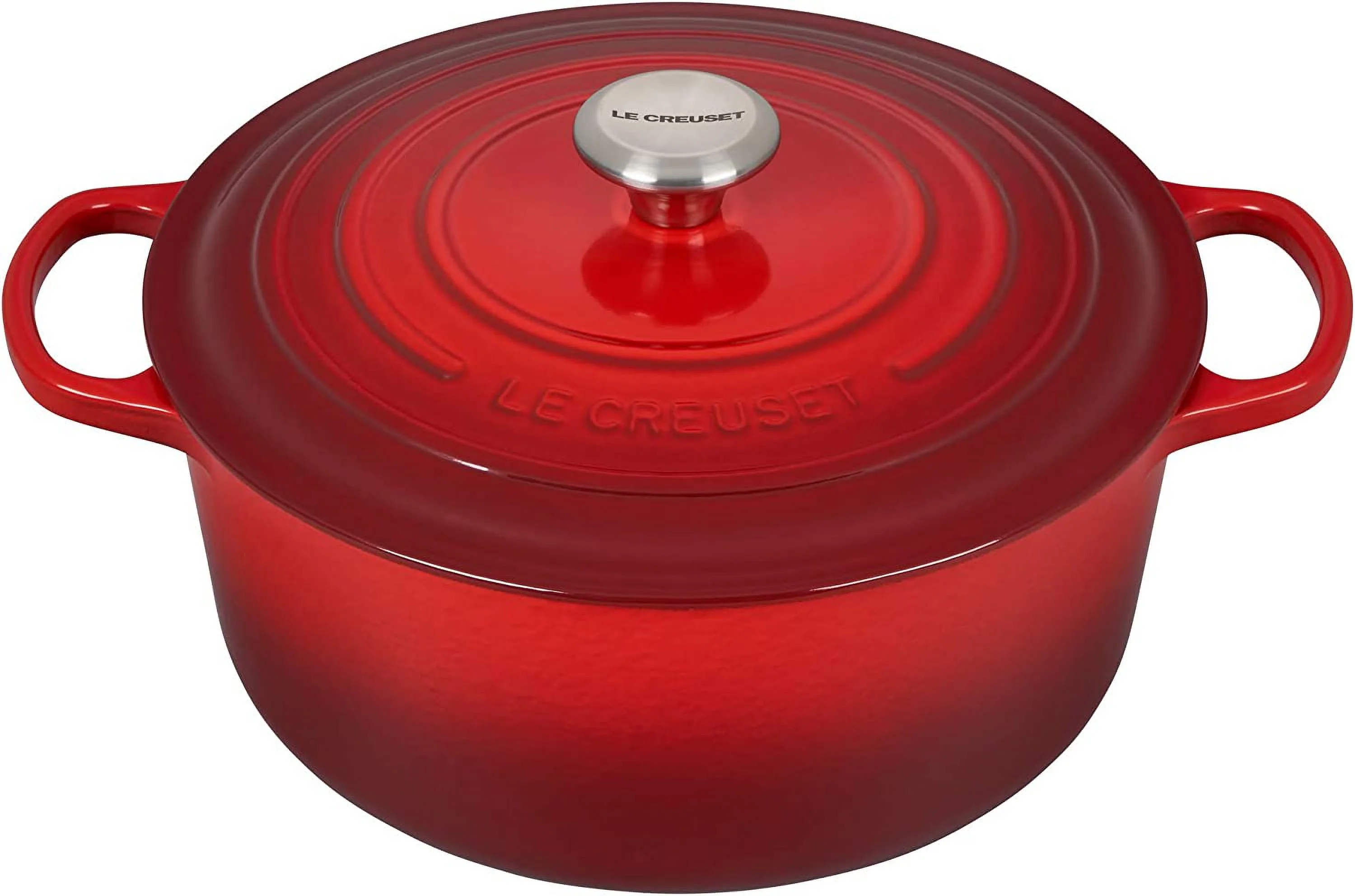 Creuset Signature Enameled Cast Iron Cookware Set  7-Piece  Marseille
