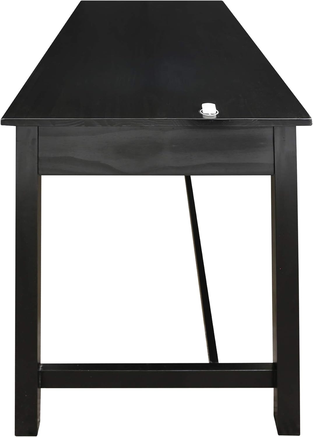 Casual Home Jefferson Work Desk Side Drawer, Concealment Furniture, Black