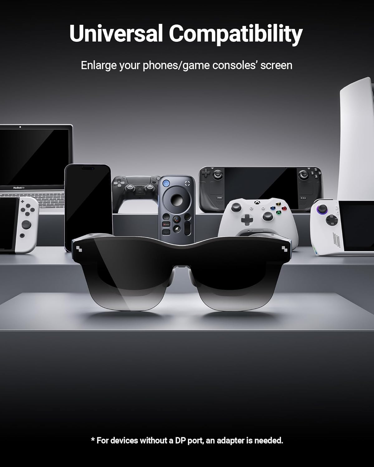 RAYNEO Air 2s XR Glasses - Smart Glasses with 201" Micro OLED, AR Glasses 120Hz 600nits Brightness with 4 speakers-2024 New model