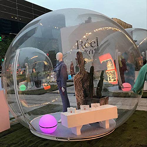 4M/13ft Inflatable Bubble Tent Clear Luxurious 2M Single Tunnel Inflatable Dome Bubble House Transparent Large Outdoor Tents for Camping Backyard Large Family Tents
