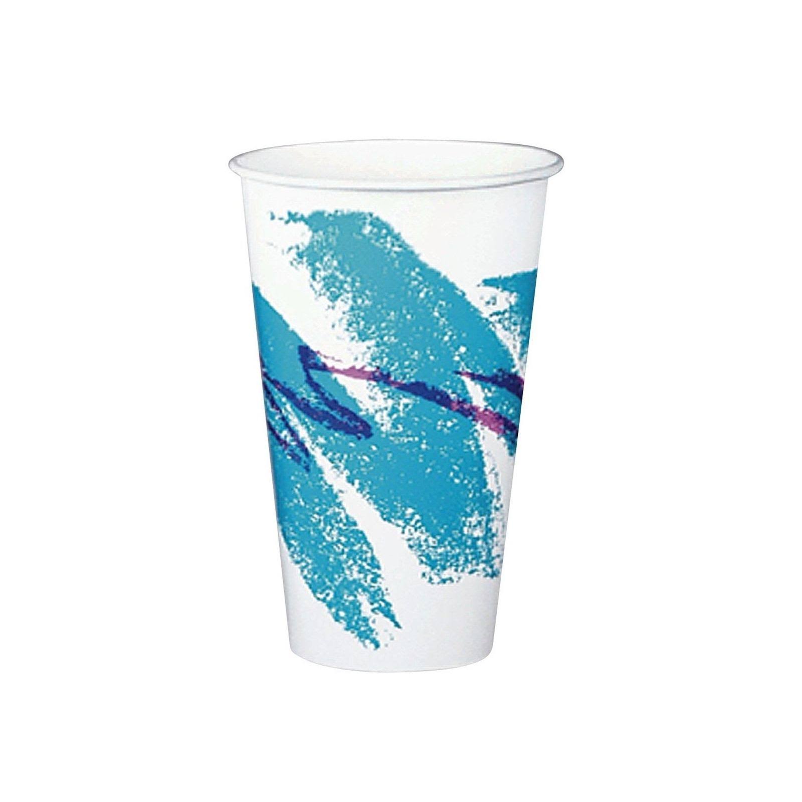 Dart Solo Paper Cup, Jazz Print, 12 oz