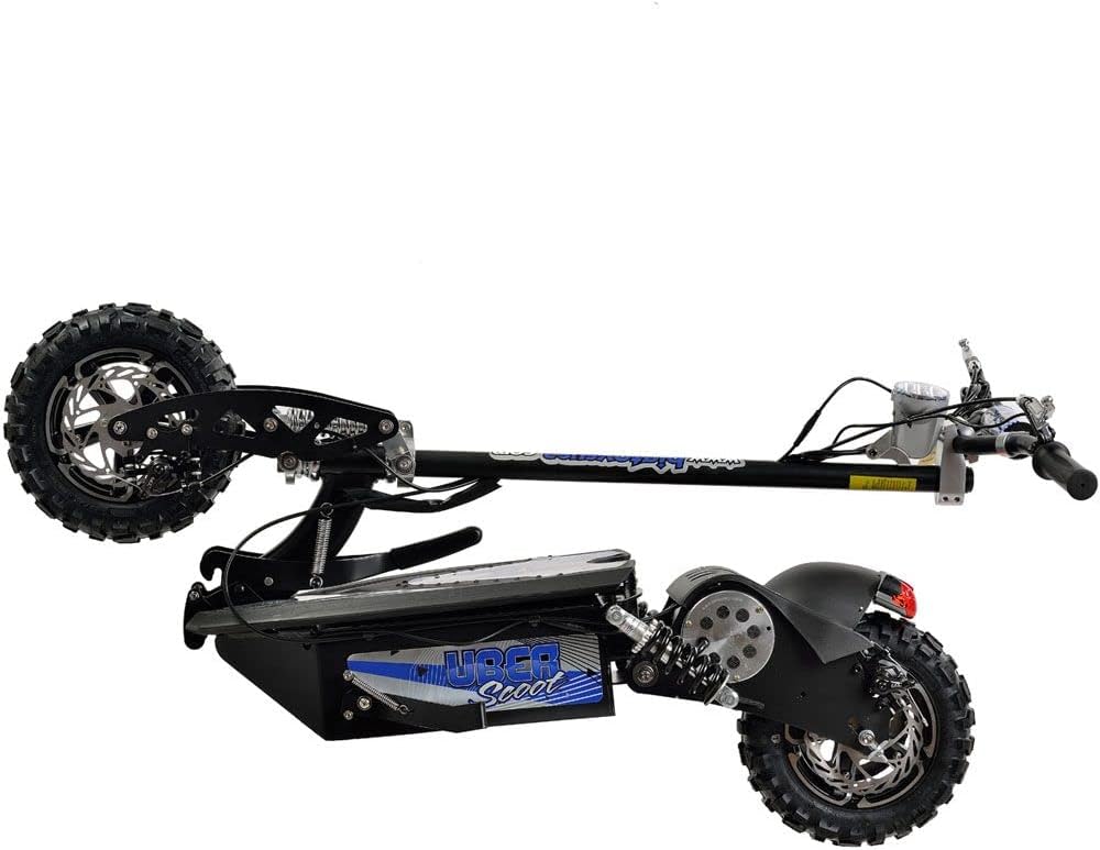 UberScoot 1600w 48v Electric Scooter, Black, Large