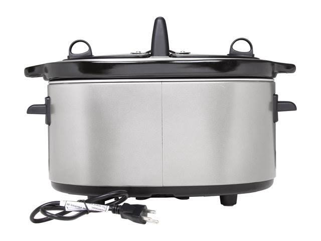 KitchenAid KSC6222ACS Slow Cooker with Easy Serve Glass Lid, 6 Quart, Cocoa Silver