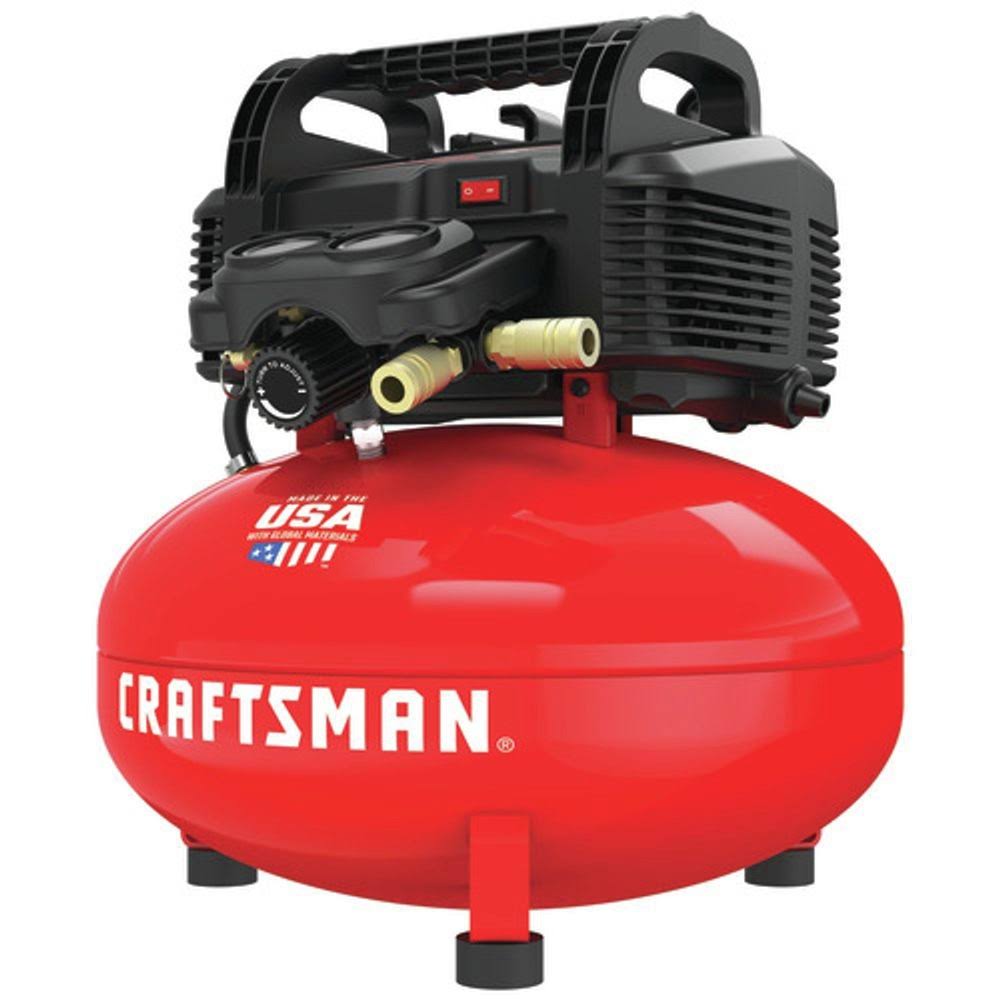 Craftsman (Certified Refurbished) CMEC6150R 0.8 HP 6 Gallon Oil-Free Pancake Air Compressor