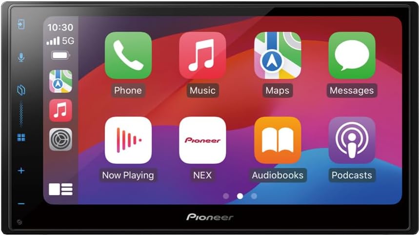 Pioneer DMH-W3000NEX 6.8" Double Din Multimedia Digital Media Receiver, Wireless Apple CarPlay and Android Auto, Bluetooth, Backup Camera Compatible, Touchscreen, One Touch Navigation