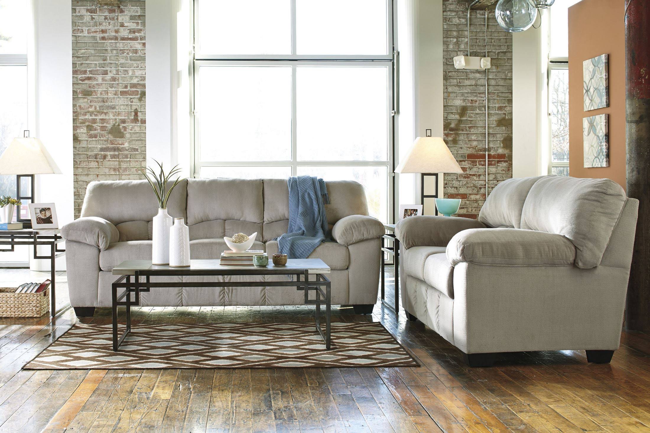 Isman Silver/Black Square End Table by Ashley