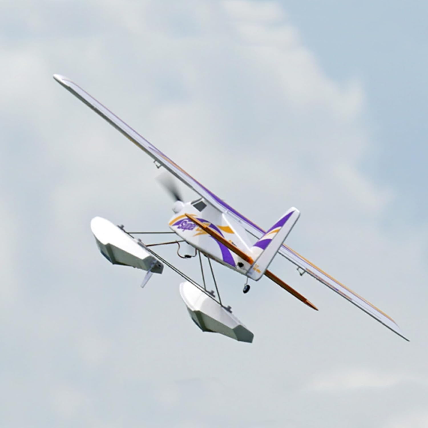 FMS Rc Planes for Adults Remote Control Airplane Super EZ Trainer V4 RTF Ready to Fly with Reflex Gyro system1220mm Wingspan with Floats 4CH Water Sea Plane (Transmitter/Receiver/Battery Included)