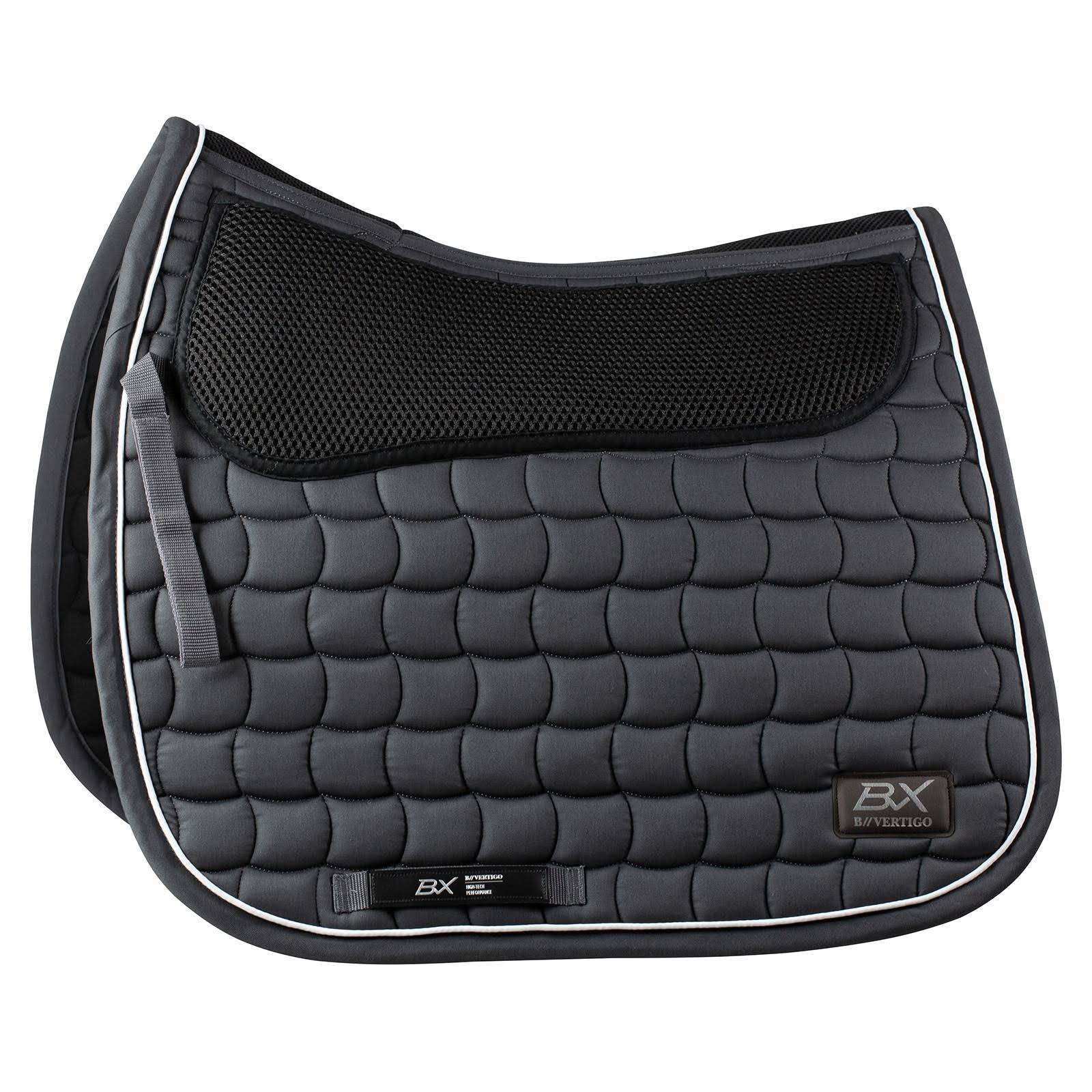 B Vertigo BVX Dressage Technical Saddle Pad-Asphalt Dark Grey