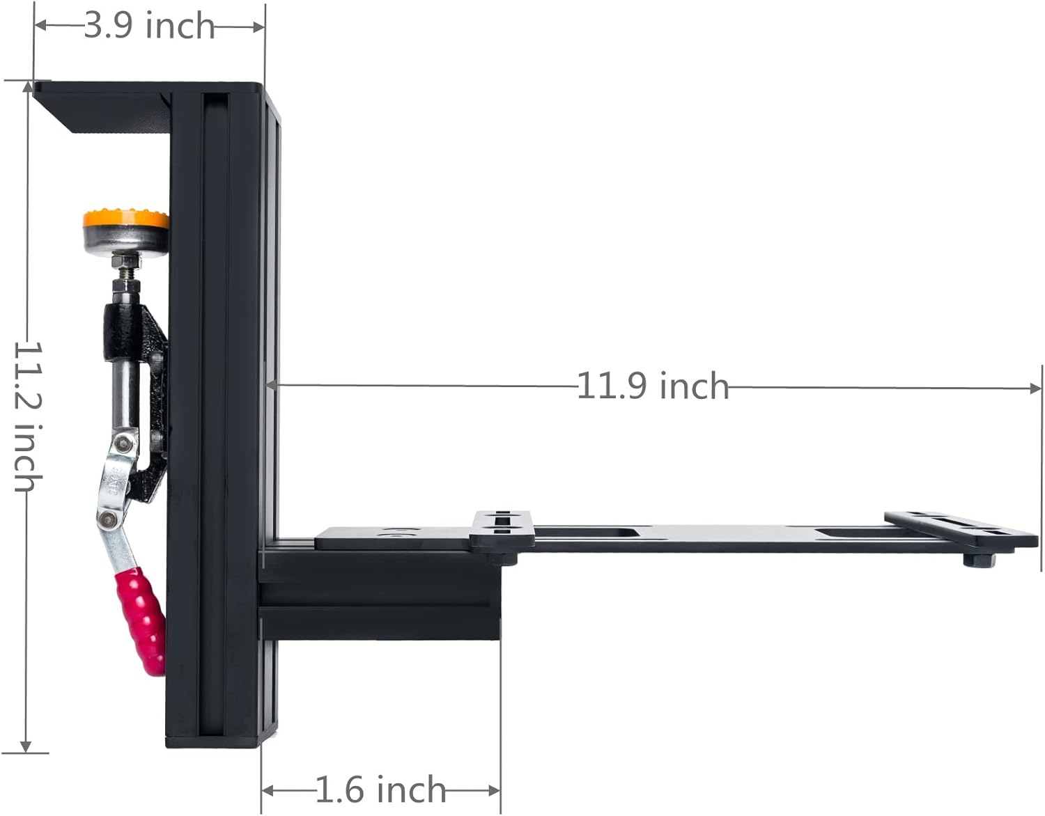 Meza-Set of 2 Hotas Desk Mounts Joystick Mount Compatible with Logitech G X52/X52 Pro/X56/X56 Rhino/Thrustmaster T.16000M FCS/TCA Officer Pack Airbus Hotas Mount