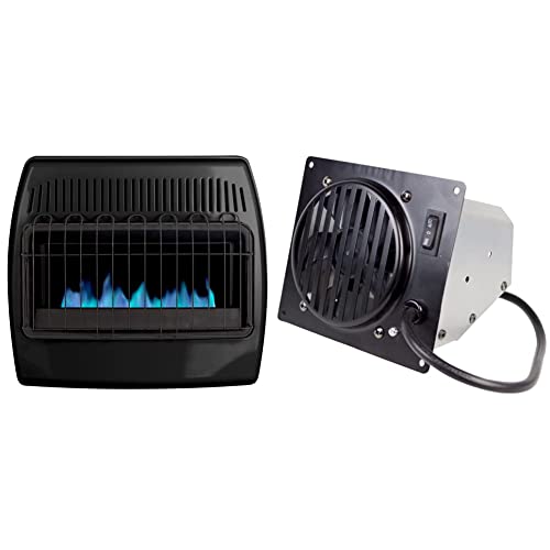 Dyna-Glo 30,000 BTU Blue Flame Thermostatic Garage Vent Free Wall Heater, Black