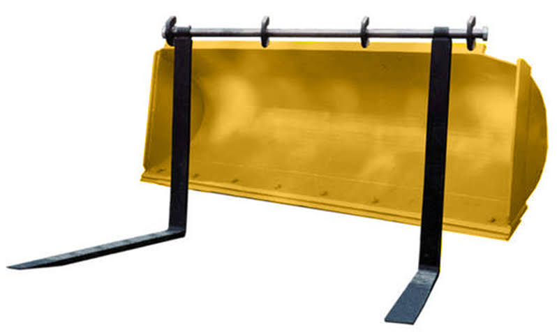 Titan Attachments 48x22 Pin Type Over The Bucket Backhoe Loader Pallet Forks Tractor Case Deere Hook