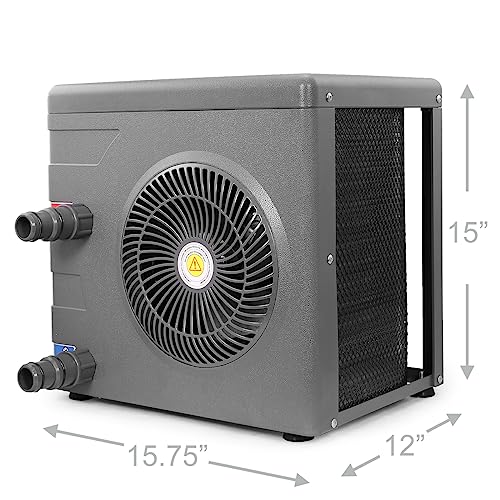 XtremepowerUS 14,800BTU/HR Pool Heater for 4,000 Gallons Above Ground Pools, Pool Heat Pump Pool Titanium Heat Exchanger, 115V