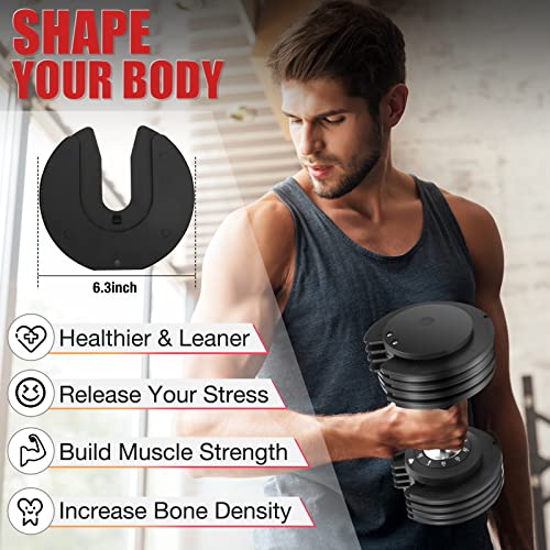 Adjustable Dumbbell Set, 25lb/55lb Free Weight Set Pair Fast Adjust Dumbbell Weight for Exercises,Dumbbells for Men and Women Home Gym Workout Equipment