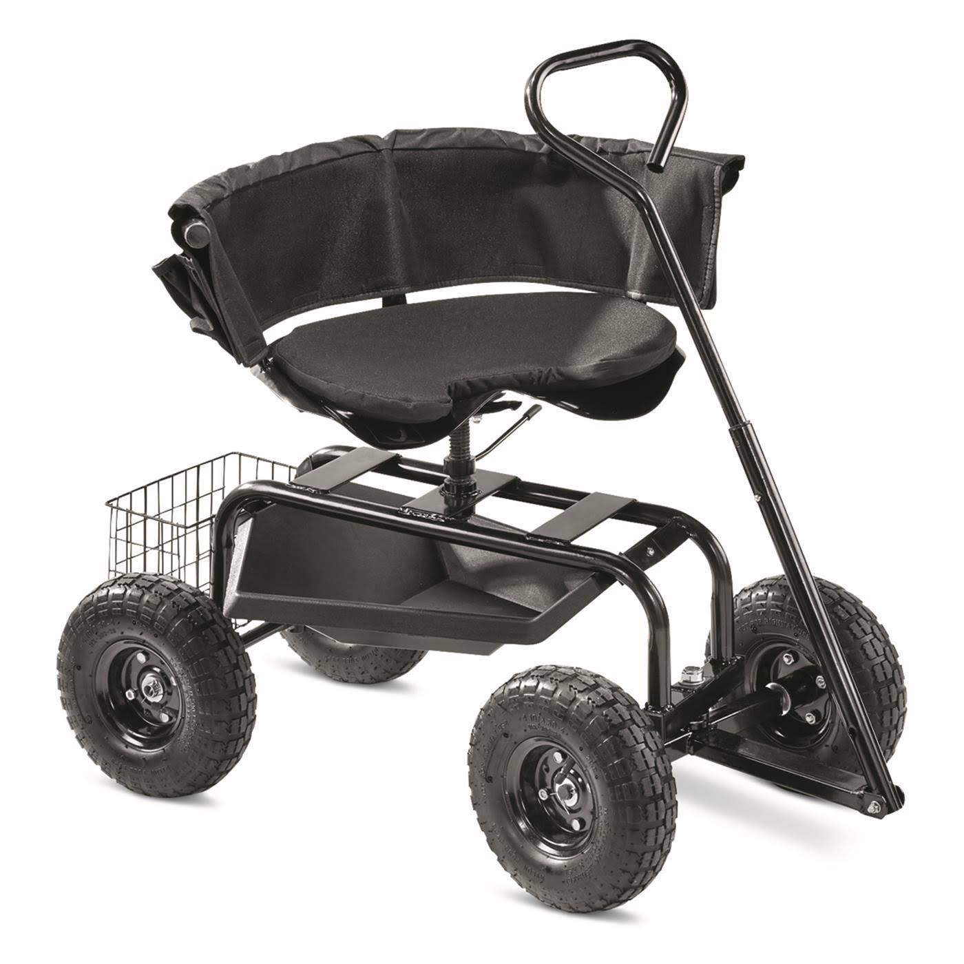 CASTLECREEK Deluxe Rolling Gardening Seat, Unisex, Steel