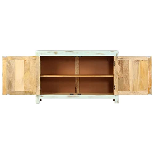 Sideboard Light Pink,Wooden Sideboards,Dinning Room Storage,Buffets Sideboards,for Living Room,Dining Room 43.3"x13.8"x27.6" Solid Mango Wood