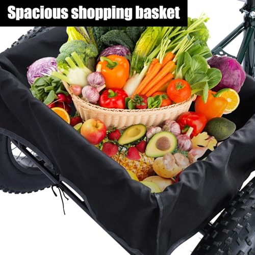 2024 New Tricycle for Adults, 20" x 4.0 Fat Snow Tires Trike, Drift Trike for Adult, 7 Speed Tricycle with Double Disc Brake, 3 Wheel Bicycle with Large Basket Outdoor Beach Sonw