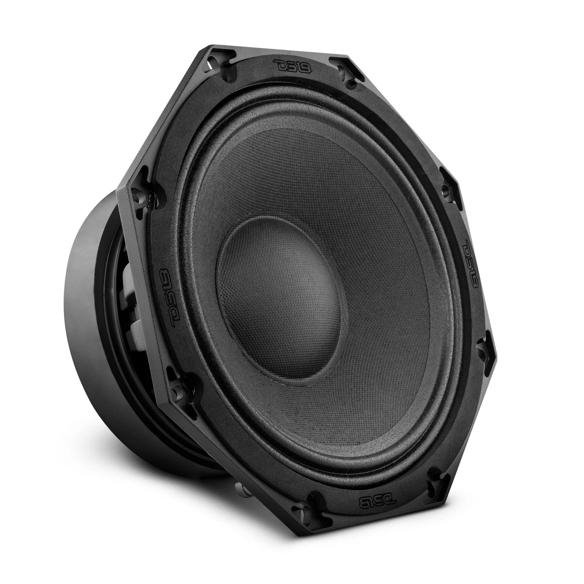 DS18 8" Midrange Octagon Loudspeaker 8 Ohm 800W Black Car Audio 8OCT400-8