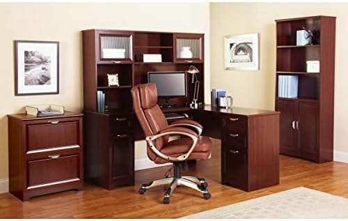 Realspace Magellan 59"W L-Shape Corner Desk, Classic Cherry