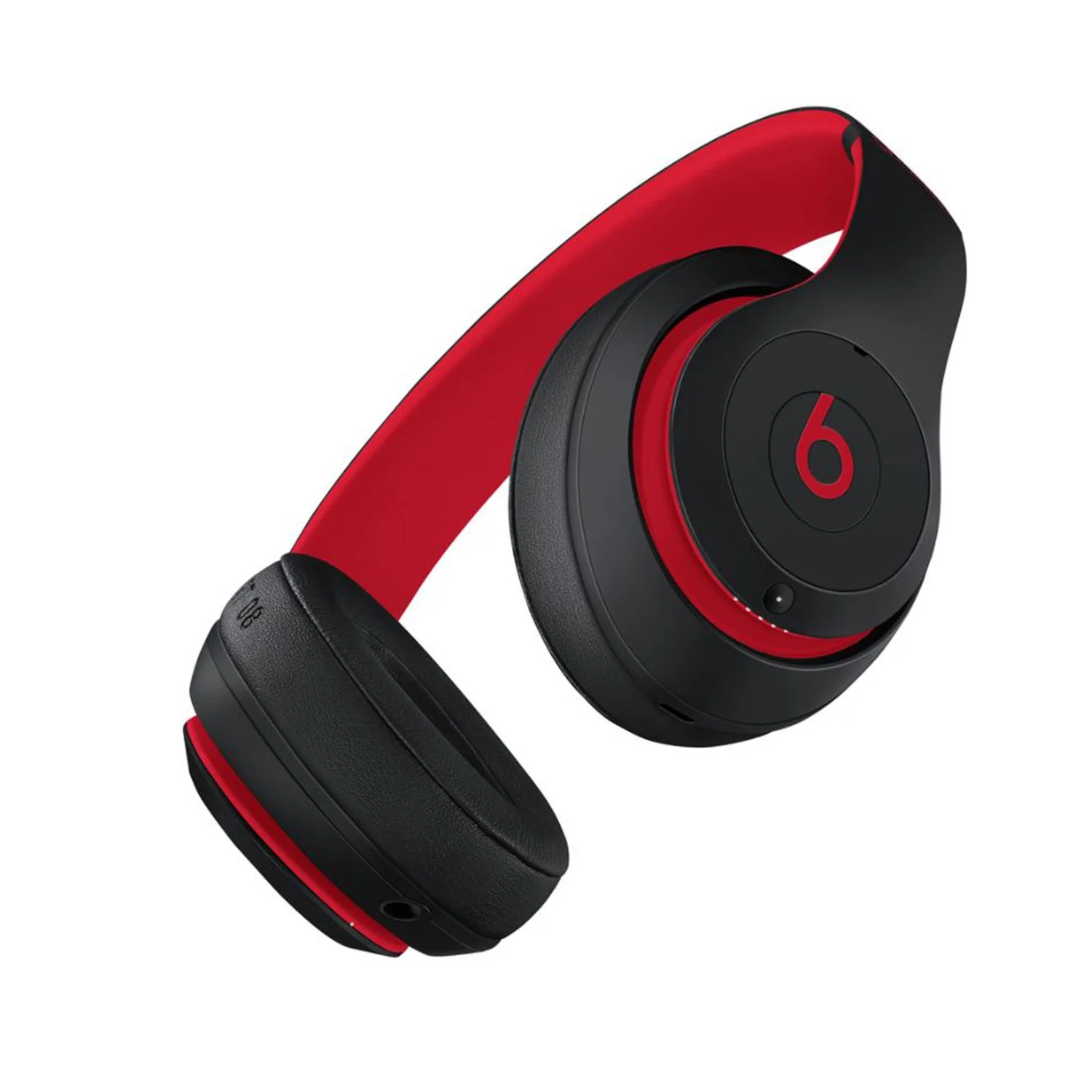 Beats Studio3 Wireless Over-Ear Noise Cancelling Bluetooth Headphones (Black/Red) with Extra USB Charging Adapters and 6Ave Cleaning Cloth