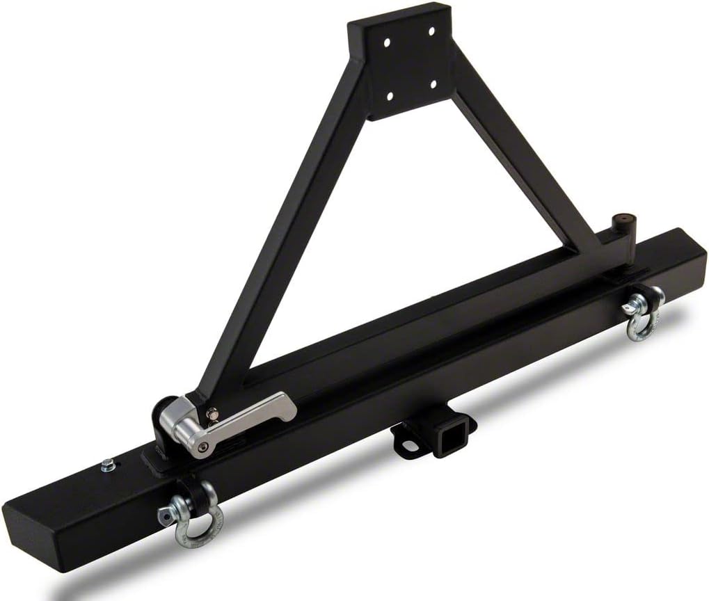 Barricade Classic Rear Bumper with Tire Carrier Compatible with 87-06 Jeep Wrangler YJ & TJ