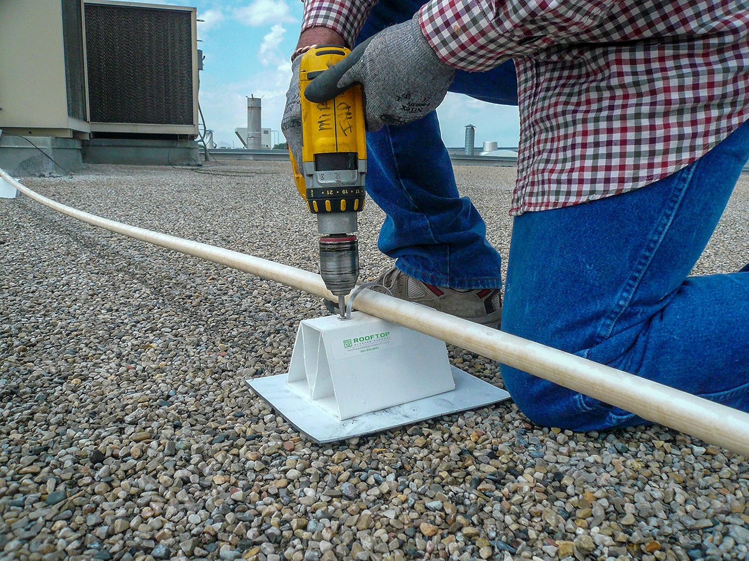9 Pack | PVC Rooftop Support | Pipe Support | Can Be Cut to Desired Length | 100% Recycled PVC