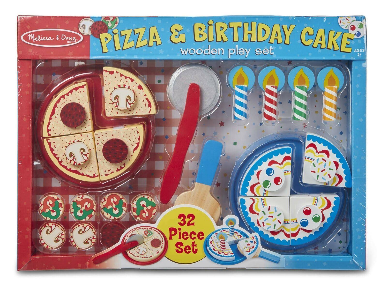 Melissa u0026 Doug Pizza and Cake Wooden Play Set