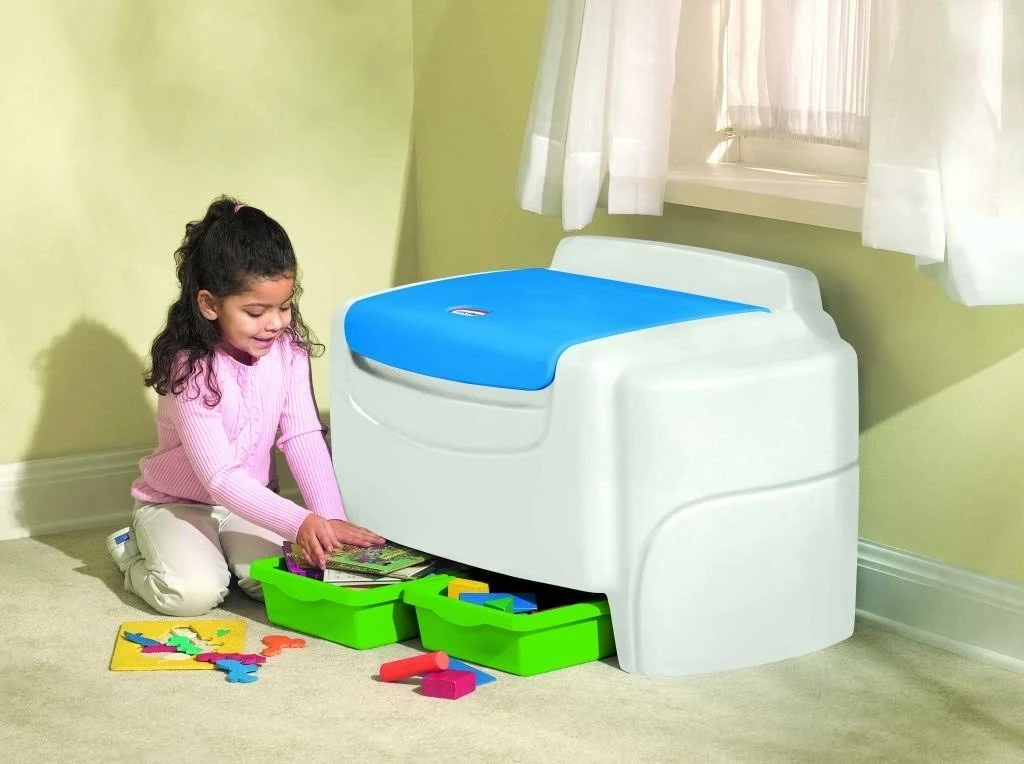 Little Tikes Bright N Bold Toy Chest Green Blue