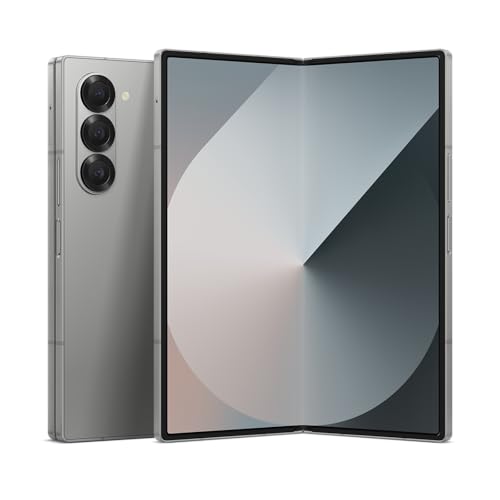 Samsung Galaxy Z Fold 6, 512GB Unlocked Android Smartphone, Circle to Search, Hands-Free Interpreter, AI Photo Edits, Foldable Display for Multitasking, 2024, US 1 Yr Warranty, Silver Shadow